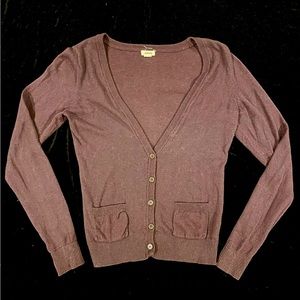 Garage Plum Cardigan